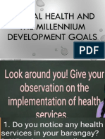 Global Health and The Millennium Development Goals