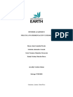 Informe Académico Práctica N°6 Fermentación Y Enzimas: Guácimo, Limón, Costa Rica