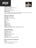 My Update CV