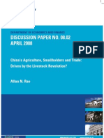 Discussion Paper No. 08.02 APRIL 2008: China's Agriculture, Smallholders and Trade: Driven by The Livestock Revolution?