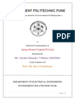 Internship Report (Control Panel)