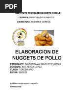 Elaboracion de Nuggets de Pollo