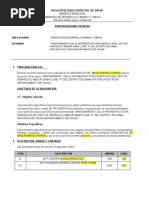 Especificaciones Tecnicas: Gerencia Municipal Gerencia de Desarrollo Urbano Y Obras