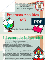 Programa Analítico 6ºB: Escuela Primaria Miguel Hidalgo 28DPR0865E Villa de Nvo. Progreso