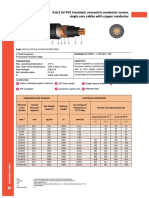 0.6/1 KV PVC Insulated, Concentric Conductor Screen, Single Core Cables With Copper Conductor