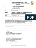 Municipalidad Distrital de Llusco: División de Defensa Civil Y Gestión de Riesgo de Desastres "