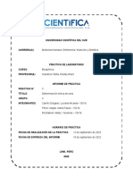 Informe 3 Determinación Sérica de Urea