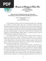 Asociación de Psicología de Puerto Rico P.O. Box 363435 San Juan, PR 00936-3435 787-751-7100 Fax 787-758-6467 Info@