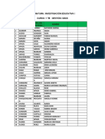 Asignatura: Investigación Educativa I Curso: 1 TB Gestión: I/2023