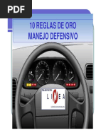 10 Reglas de Oro Del Manejo Defensivo