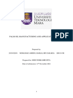 Palm Oil Manufacturing and Application Che 323