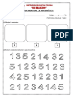 Examen de Mate 5 Años