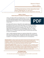 The Size and Characteristics of The Unauthorized Migrant Population in The U.S