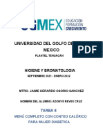 Universidad Del Golfo de Mexico: Higiene Y Bromatologia