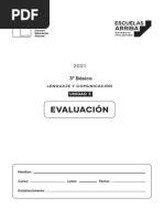 Evaluacion Lenguaje Unidad - 3 - 3° Basico.