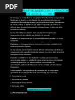 Unidades Físicas de Concentración de Las Soluciones