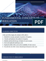 Fundamental Concepts of Irrigation