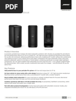 Powered Bass Module: Technical Data