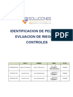 Identificacion de Peligros, Evluacion de Riegos Y Controles: Cargo Nombre Firma Fecha