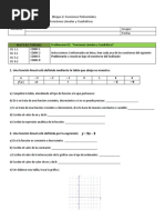 Asignatura: MATEMÁTICAS 4. Bloque 2: Funciones Polinomiales Período: 2023A Tema: Funciones Lineales y Cuadráticas Nombres Grupo: Fecha