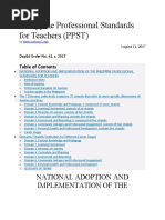 Philippine Professional Standards For Teachers