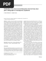 Estimation of Sex From Sternal Dimensions Derived From Chest Plate Radiographs in Contemporary Spaniards