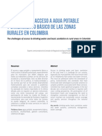 Los Retos de Agua Potalbe y Sanemiento Basico en Zonas Rurales de Comlombia