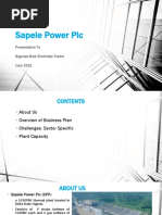 Sapele Power PLC: Presentation To Nigerian Bulk Electricity Trader June 2021