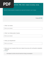 GST 201 EXAMINATION, FEB, 2022, Caleb University, Imota, Lagos State