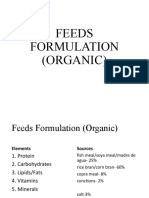 Feeds Formulation (Organic)