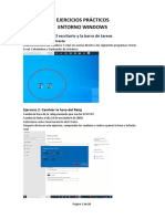 Ejercicios Prácticos Entorno Windows: El Escritorio y La Barra de Tareas