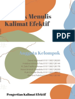 Praktik Menulis Kalimat Efektif