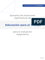 Educación para El Trabajo: Ejemplos de Situaciones Significativas de