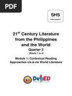 21st Century Literature Q2M1 SHS Lessons 1 4 Final