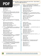 352 - Conditionals If Clauses and Wish Clauses Advanced Level Test Quiz Online Exercise With Answers 2