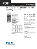 Bus Iec Ds 720024 CT Et Fe Eet Fee FM FMM MT MMT Fuses