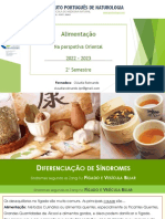 Alimentação: Na Perspetiva Oriental 2022 - 2023 2º Semestre