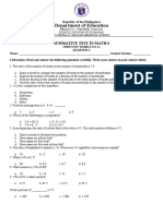 Math 6 Q2 Summative Test