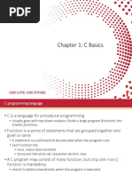 Chapter 1: C Basics