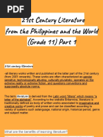 Pt. 1 - 3 21st Century Literature From The Philippines and The World (Grade 11) 4 - 7