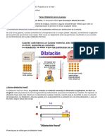 Tema: Dilatación de Los Cuerpos