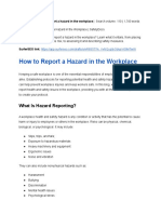 How To Report A Hazard in The Workplace