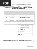 POS 011 - Escavação Manual e Mecânica Com Reaterro e Compactação Do Solo