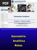 Geometria Analítica: Unidade 5 - Estudo Da Reta