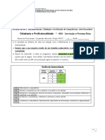 Cidadania e Profissionalidade: Nome Do Formando: Cassandra Amorim