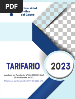 Tarifario Uac