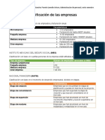 Clasificación de Empresas