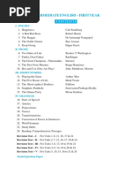 Intermediate ENGLISH First Year Syllabus