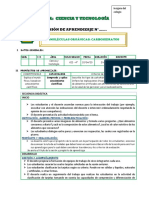 Sesión de Aprendizaje N° .: Biomoléculas Orgánicas: Carbohidratos