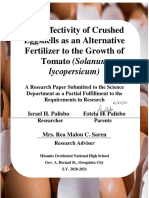 The Effectivity of Crushed Eggshells